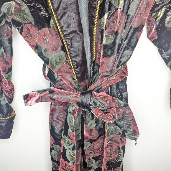 Vintage Victoria's secret gold label floral maxi length bath lounge robe womans - Picture 8 of 11